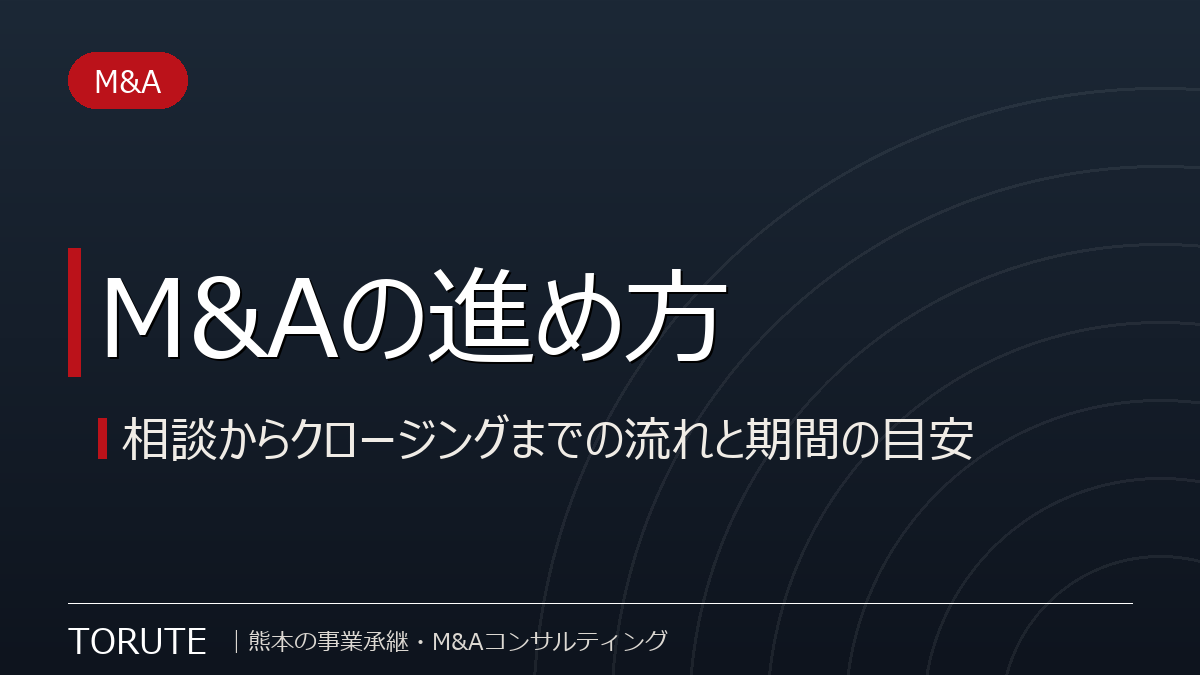 M&Aの進め方